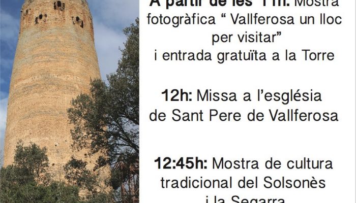 Masia Cal Cristòfol, casa de turisme rural La Collita amb piscina, llar de foc i barbacoa. Vacances tranquiles a Vallferosa, centre de Catalunya. Visites Torre de Vallferosa. Cultura, costums i tradicions catalanes.